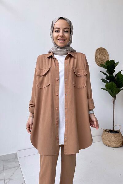 Ka Hijab Soft Hijab Suit - Camel