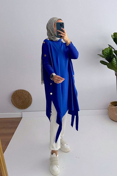 Ka Hijab KH Poncho - Saks Blue