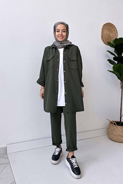 Ka Hijab Soft Hijab Suit - Khaki