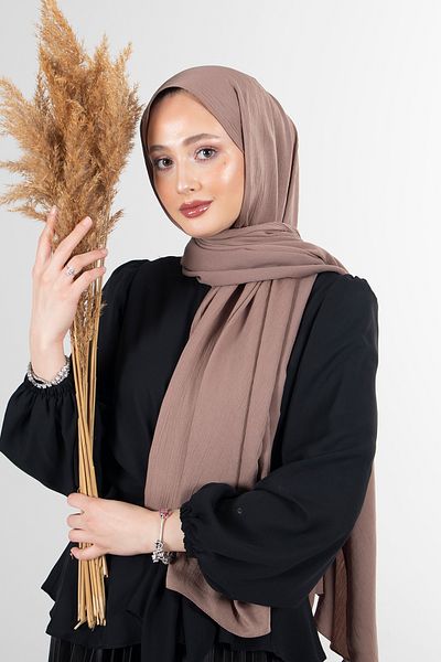HAREM SCARF Dark Mink Mango Shawl