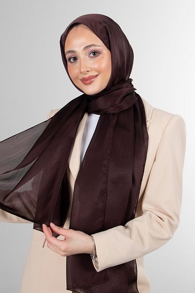 HAREM SCARF Bitter Brown Janjan Shawl