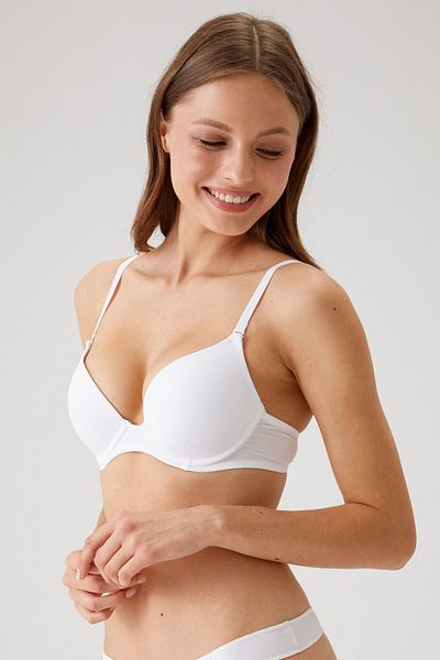 Pierre Cardin Micro sutien cu sârmă Rome 6101 alb pentru femei - cu bretele detașabile și reglabile