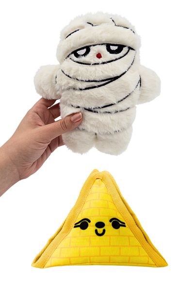 Havhav Dog Toy Set Plush Mummy Dog Toy with Sound and Food Storage Interactive Dog Toy