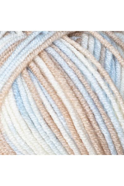 LaVita Yarn Baby Batik Χειροποίητο Νήμα Πλεκτικής Taka (by02-μπλε, καφέ)