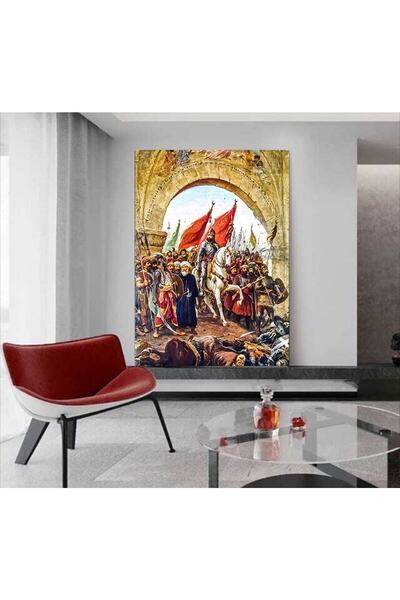 KanvasSepeti Fatih Sultan Mehmet'in Istanbul'a Girişi Kanvas Kanvas Canvas Tablo