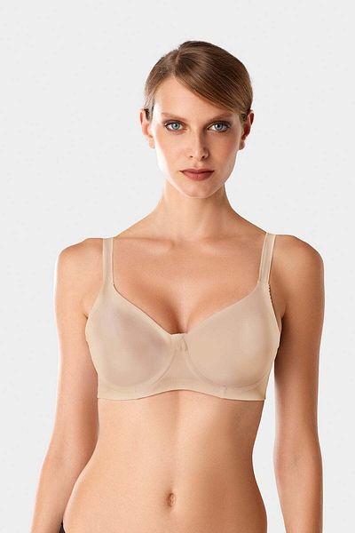 Pierre Cardin Economic Pack of 2 Black-tan 7001 Underwire Minimizer Gather Σετ σουτιέν (προαιρετικόdd Cup)