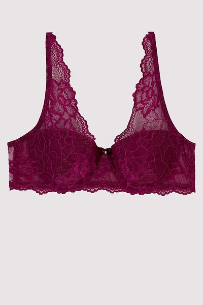 Pierre Cardin Cherry 6358 Pisa Push Up Padded Lace Bra