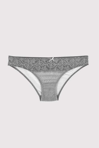 Pierre Cardin Women's Grey4675002 Lace Detailed Hipster Panties