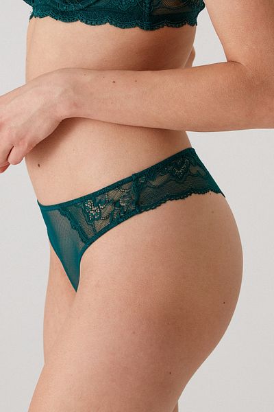Pierre Cardin Trifoi 4752002   Chiloți de damă din bumbac cu șnur cu dantelă