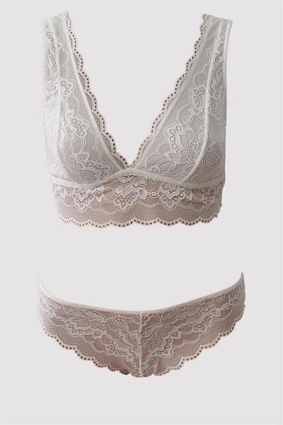 Pierre Cardin Women's Ecru Bra Set