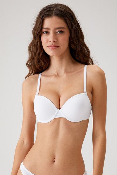 Pierre Cardin Micro sutien fără sprijin cu sârmă 6010 alb pentru femei