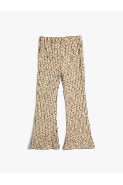 Koton 4wkg40329ak Trainingshose für Mädchen, Beige Melange