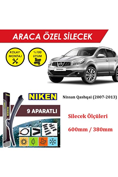 MeyZone Nissan Qashqai Ön Cam Silecek Takımı (2007-2013)