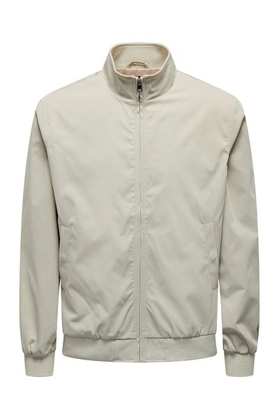 ONLY 22027613 Only & Sons Onsalexander Harrington Otw Vd Men's Coat Silver Lining