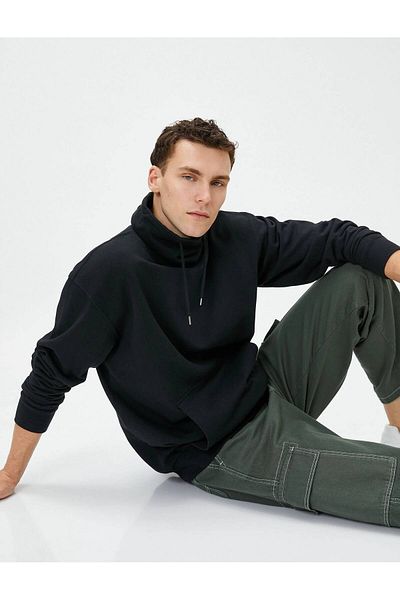 Koton 4WAM70115MK Мъжки потник Koton ЧЕРЕН