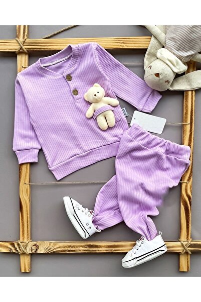 ABİYEKİDS Ayıcıklı Çocuk Bebek Takım 1/4 yaş arası