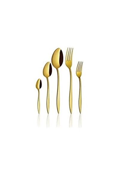 EMİNMUTFAK Dmr Life 6 Pieces Titanium Gold Sweet Spoons