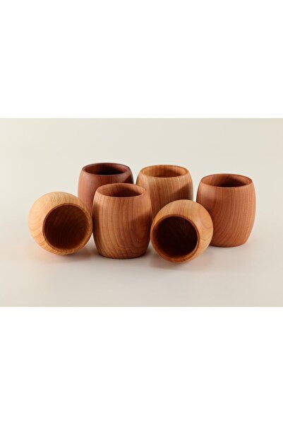 NATIVU Wooden Juniper Tree Shot Glass Set of 6