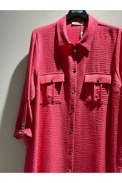 FUAT GÜRSEN Double Pocket Fold Sleeve Tunic