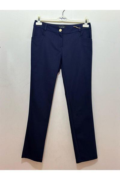 GARNİ Narrow Leg Ready Belt Top Pocket Cotton Fabric Trousers