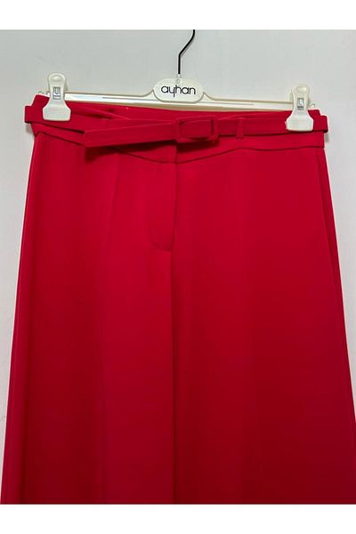 GARNİ High Waist Belted Loose Cut Trousers