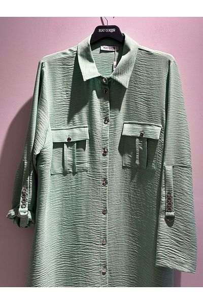 FUAT GÜRSEN Double Pocket Fold Sleeve Tunic