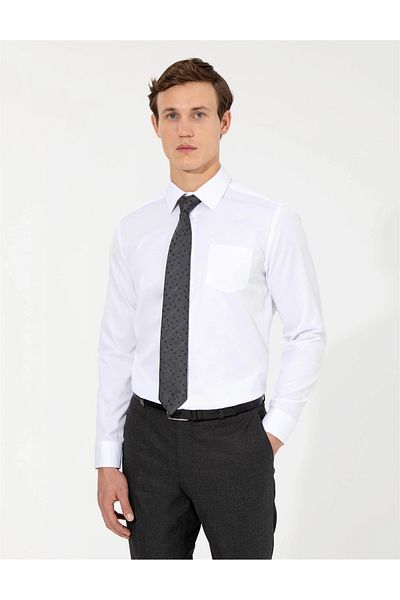 Pierre Cardin VENICE Μακρυμάνικο Slim Fit Basic Κλασικό πουκάμισο χωρίς τσέπη