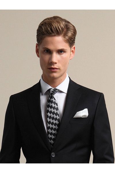 Kip Mono Collar Regular Fit Single Slit 88% Wool Blended 6 Drop Basic Men's Suit TKM-196