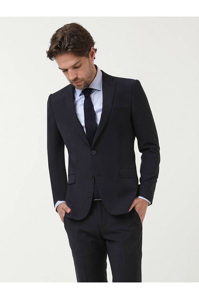 Kip Mona Collar Single Slit Extra Slim Fit Wool Blend Basic 6 Drop Classic Suit