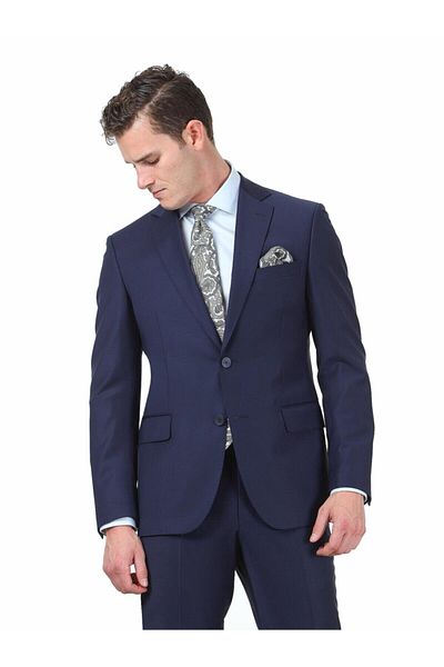 Kip Saks Blue 4 Drop Regular Fit Woven Suit