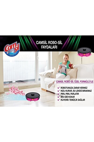 CAMSİL Camsil Robo-Sil Yüzey Temizleyici Çam & Floral 900 ml + 900 ml