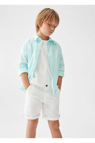MANGO Kids Βαμβακερή βερμούδα
