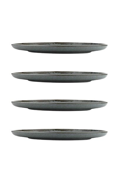 Kütahya Porselen Moderna 27 Cm Düz Tabak Pearl 01 Mavi 4 Lü