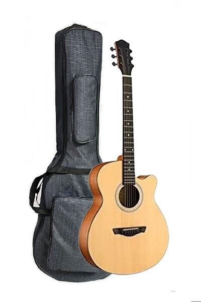 Arriva Mk400cng Akustik Gitar Naturel ( Gigbag Taşıma Çantası Hediyeli )