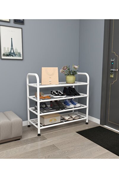 Metallica Concept ÇAĞLA 4 KATLI AYAKKABILIK DÜZENLEYİCİ ÇOK AMAÇLI RAF KONSEPT METAL RAF