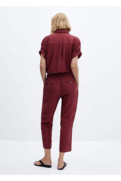 MANGO Woman Saten Lyocell Pantolon