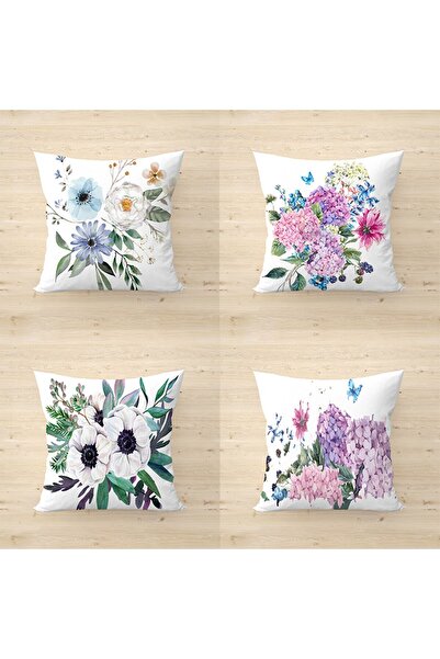 fdm desıgn Set de 4 huse de pernă decorative cu design special imprimat pe do...