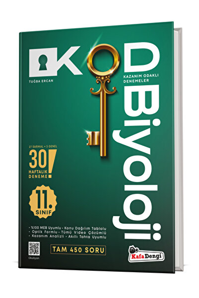 Kafa Dengi Yayınları 11. Sınıf Biyoloji - Kazanım Odaklı Denemeler (KOD)