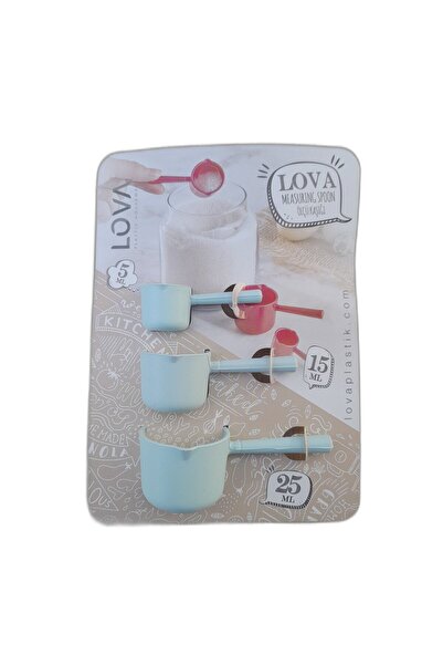 Leva House Çok Amaçlı Plastik Baharat,kahve Ölçü Kaşığı 3'lü Set