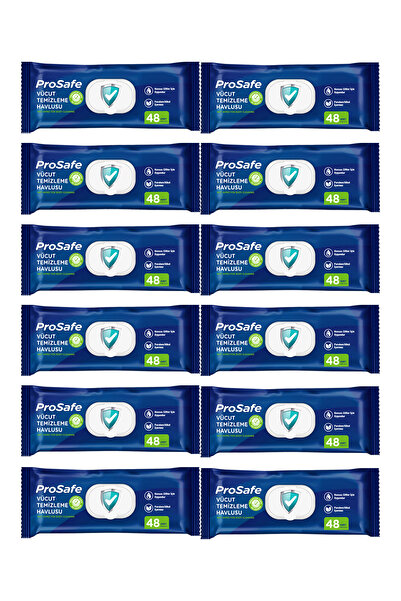 PROSAFE Hasta Vücut Perine Temizleme Havlusu 12 Paket 576 Yaprak