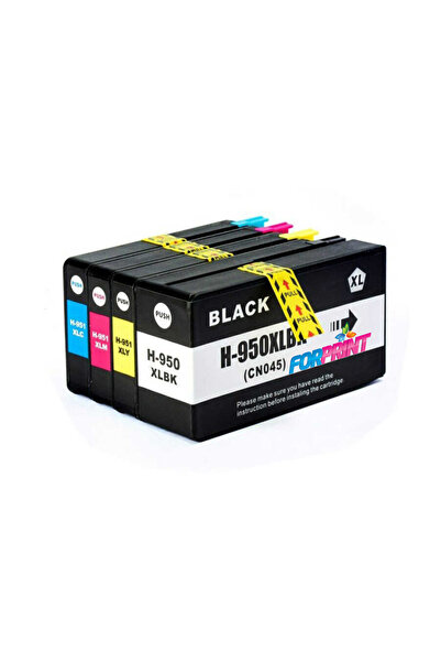 FORPRİNT HP Officejet Pro 8600 Uyumlu 950XL-951XL Muadil Kartuş Seti 4 Renk