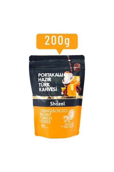 Shazel Portakallı Hazır Türk Kahvesi 200 gr (AROMALI)