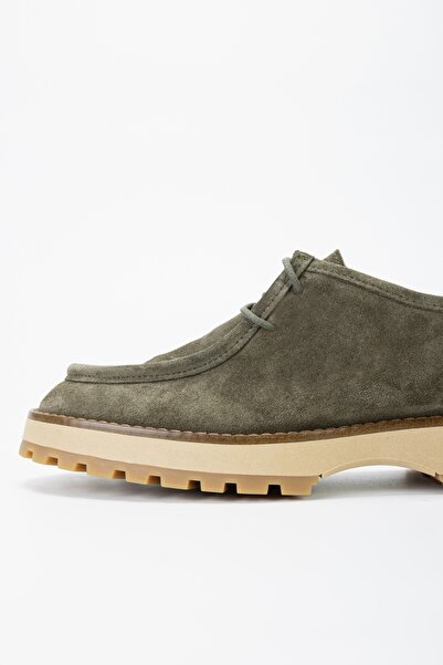 Valmenti Жіночі хакі замшеві шкіряні повсякденні туфлі