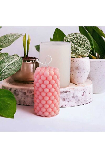 HOBİ YAP SİLİNDİR BUBBLE SİLİKON MUM KALIBI