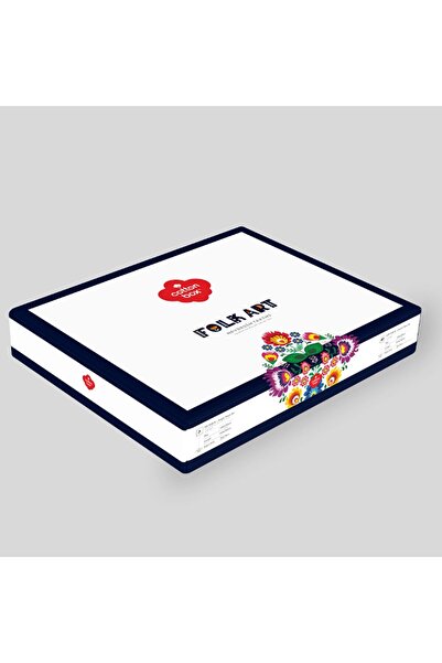 Cotton Box Folk Art Single Duvet Cover Set Gray