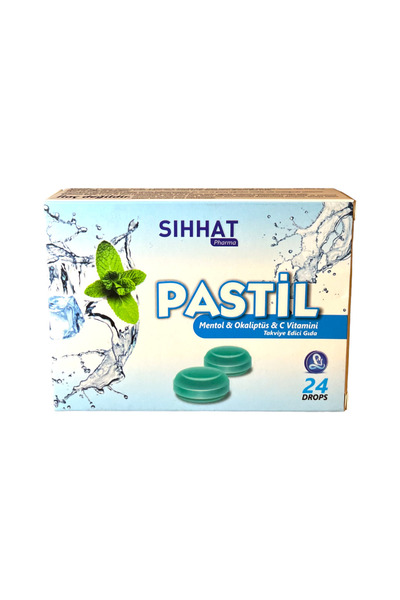 Sıhhat Pharma Sıhhat Boğaz Pastili Mentol & Okaliptüs & C Vitamini 24 Drops