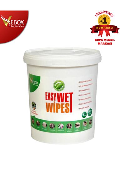 VEBOX Bucket Wet Wipes Eco (300 Pieces)