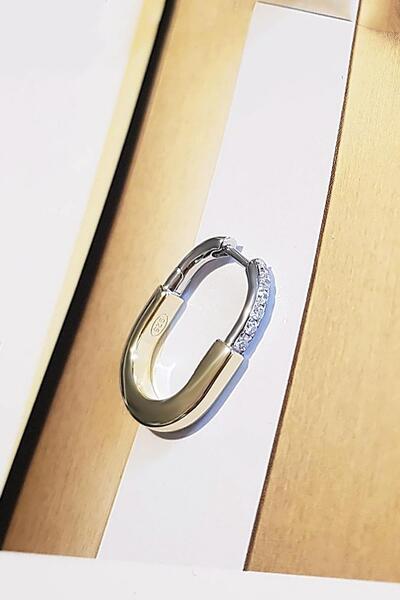 MorMajor Silver TEKLİ İTHAL MİNİ TİFF TAŞLI GÜMÜŞ KÜPE