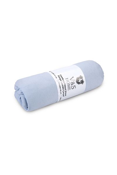 V&S Home Σεντόνι V&s Χτενισμένο Βαμβακερό 100*200 Μονό (MDL) Μπλε