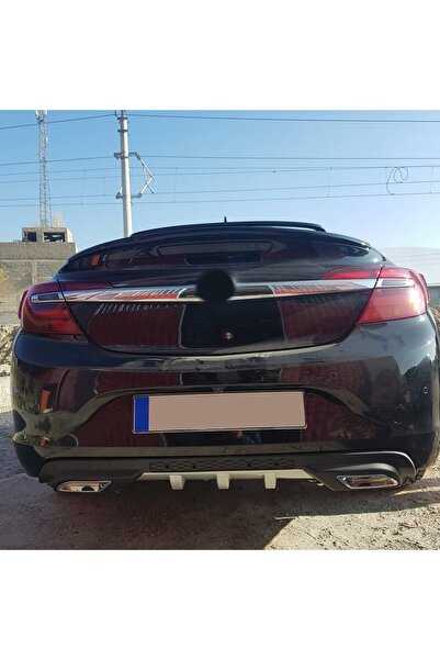 OTO H.İ.T. OPEL İNSİGNİA UYUMLU BODY KİT DİFÜZÖR 2 ÇIKIŞ GRİ KARE